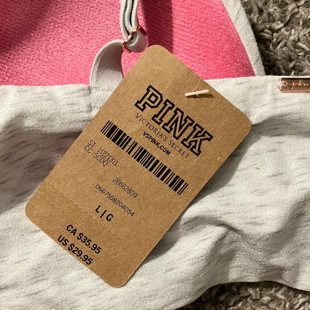 NWT PINK Victoria's Secret Wireless Bra size Large - Picture 3 of 8